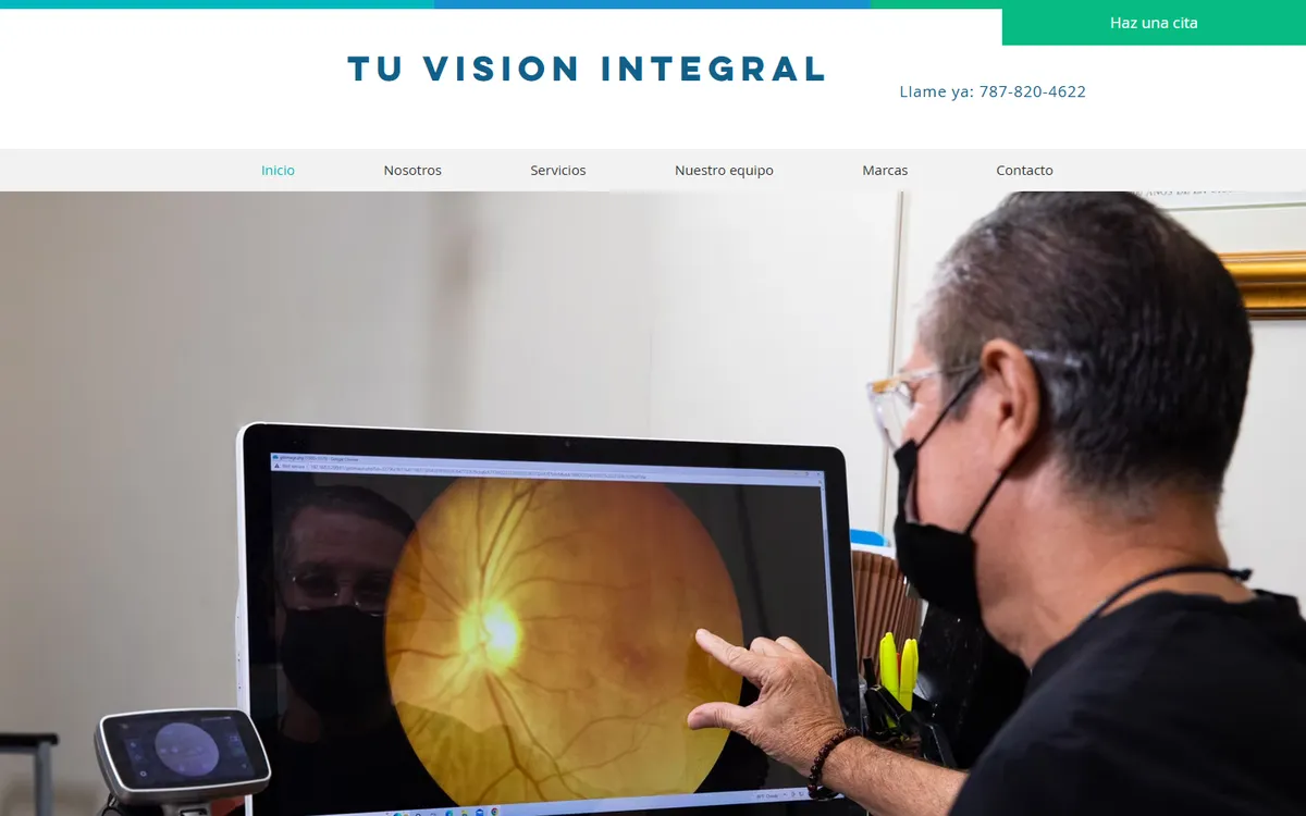 Página web de Tu Visión Integral